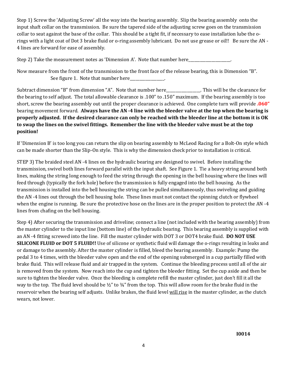 Mc Leod 1400 Series Slip On Hydraulic Bearing User Manual | Page 4 / 4