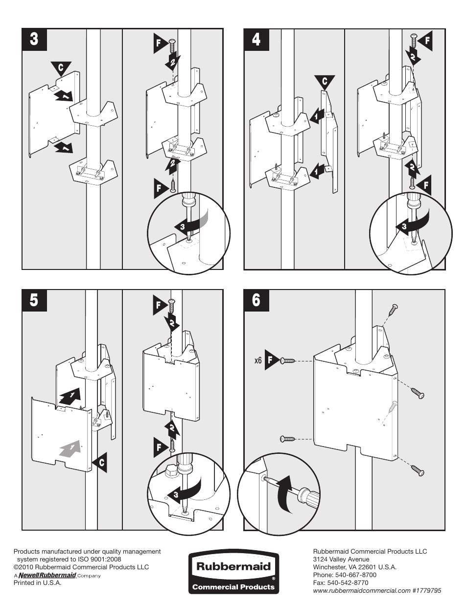 Rubbermaid 1780885 User Manual | Page 2 / 2