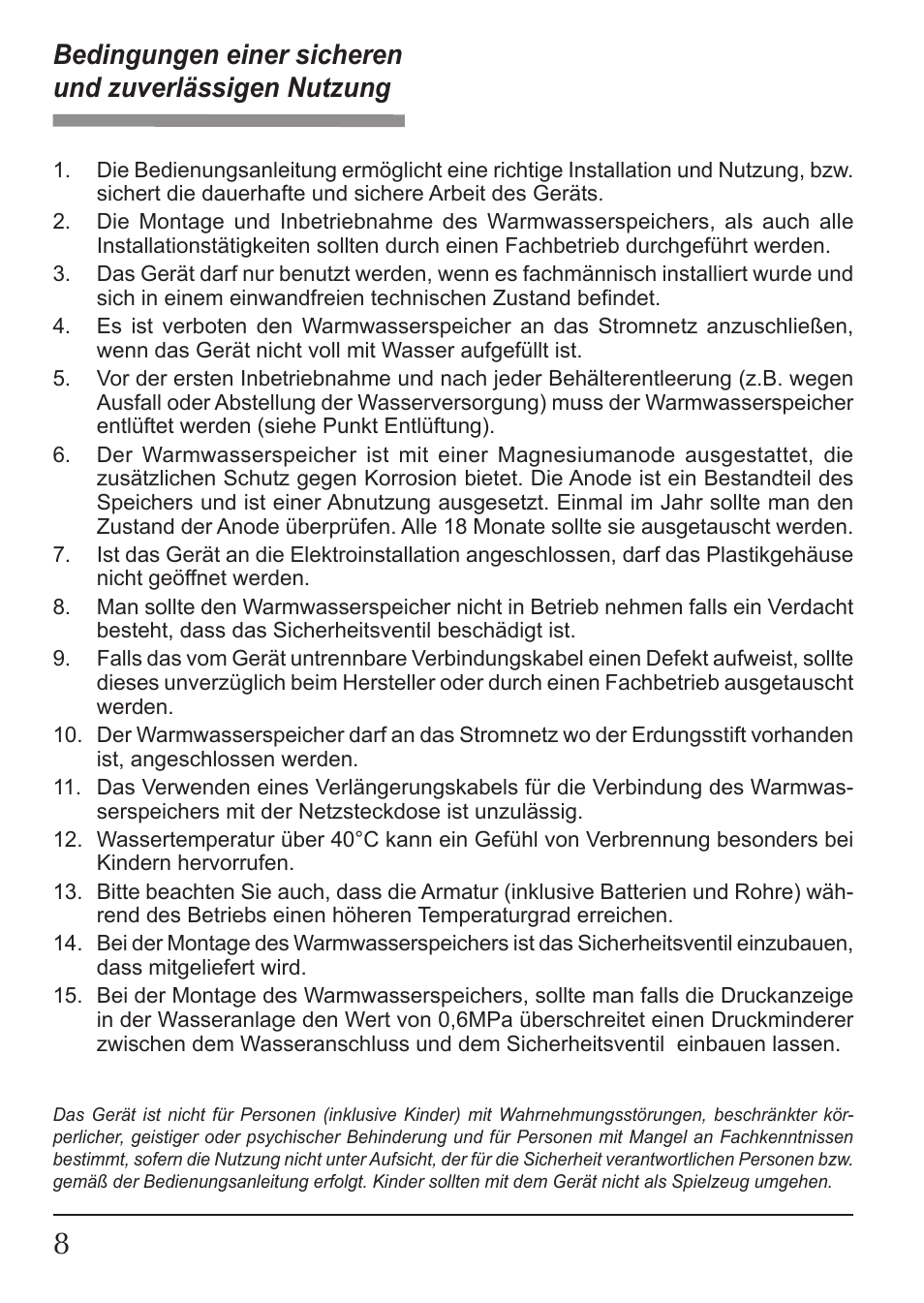 KOSPEL OSV Slim User Manual | Page 8 / 28