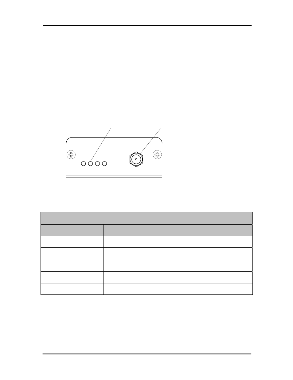 3 cl4490 interface, Cl4490, Nterface | Figure 1- rs-232/rs-485 cl4490 front view, Cl4490 user’s manual | AeroComm CL4490-1000 User Manual | Page 7 / 22