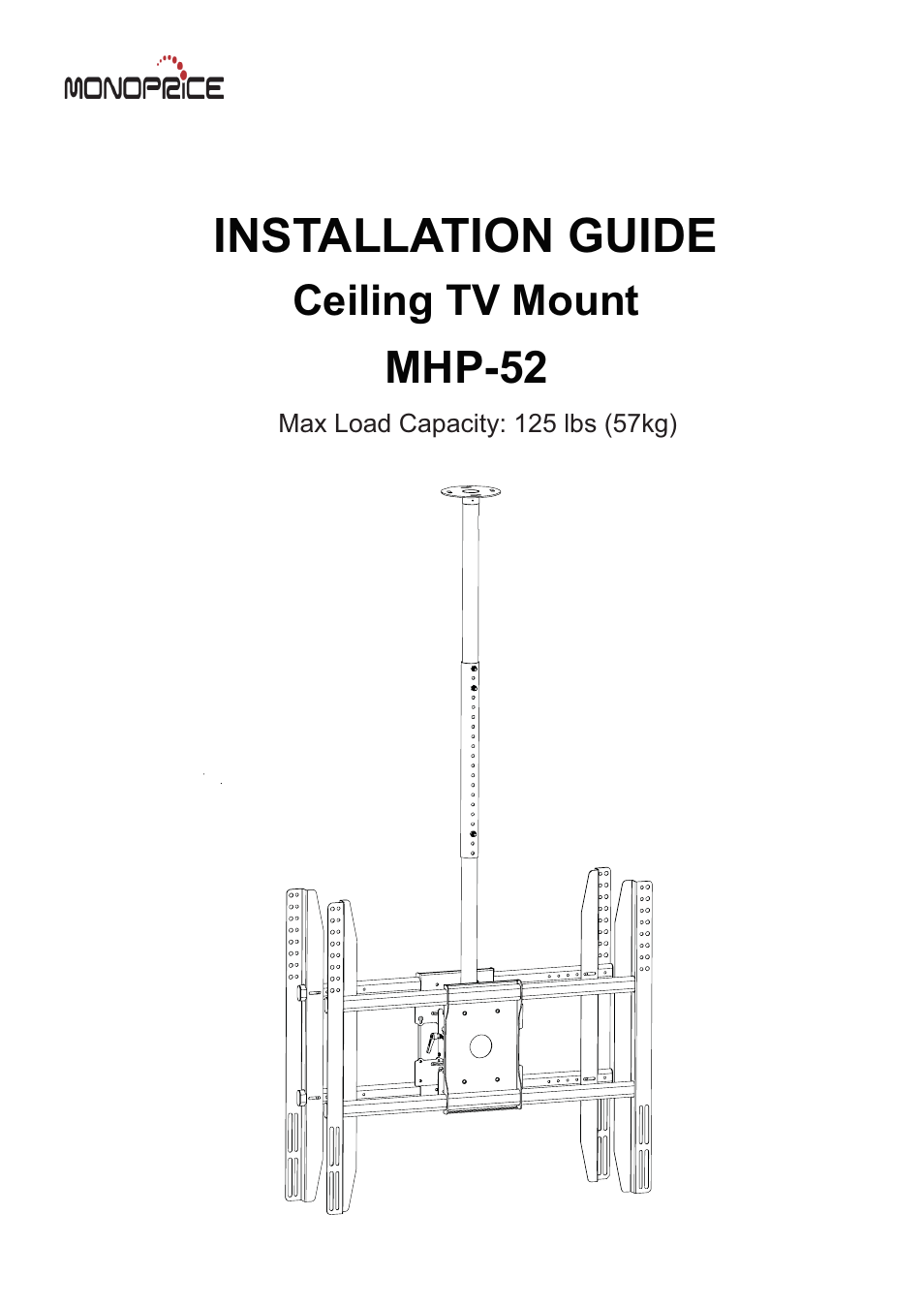 Monoprice 6531 MHP-52 User Manual | 8 pages