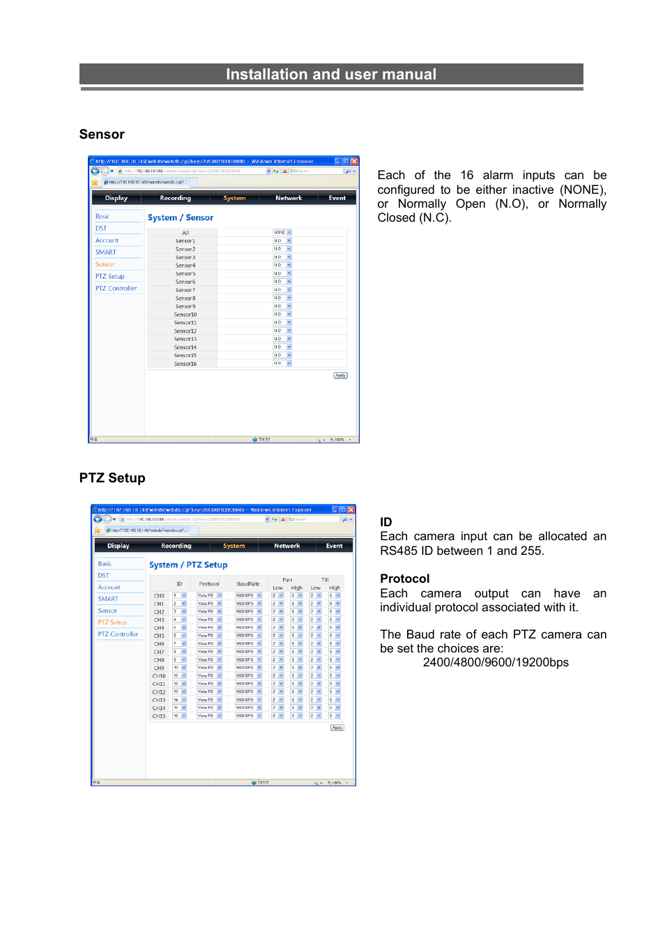 Installation and user manual | Monoprice 6660 8-channel Security DVR User Manual | Page 81 / 100