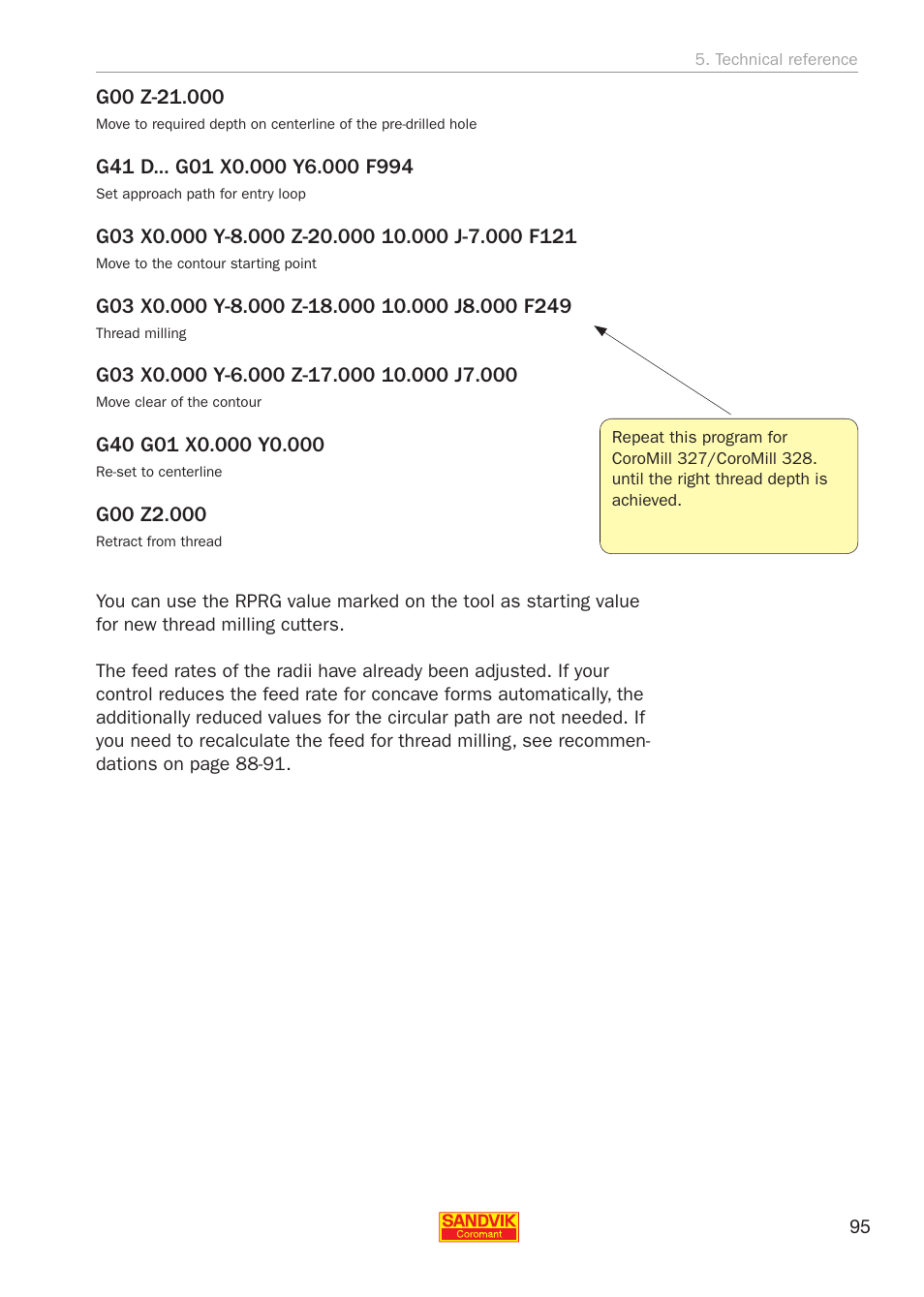 Sandvik Coromant Threading User Manual | Page 95 / 118