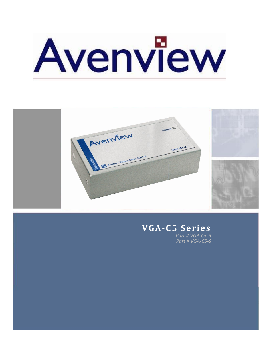 Avenview VGA-C5 Series User Manual | 6 pages