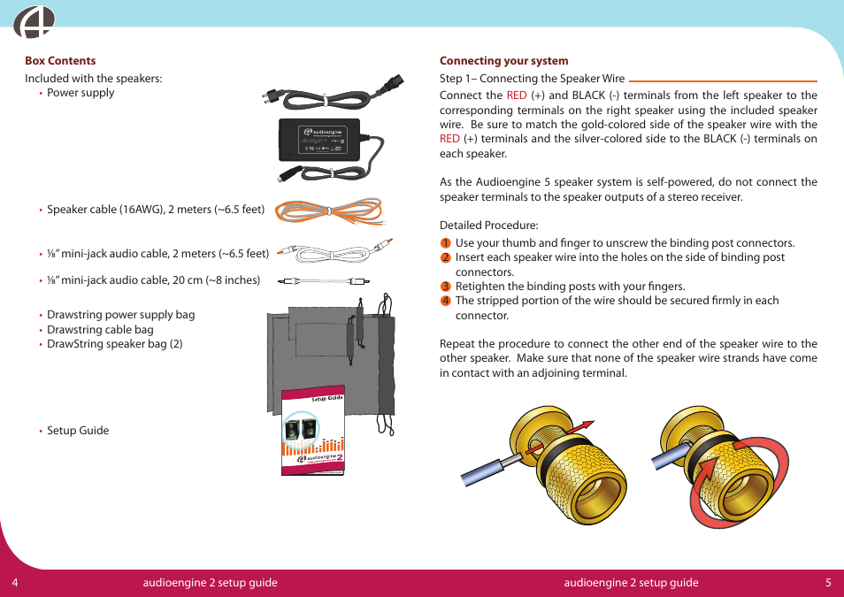 AudioEngine Speaker User Manual | Page 4 / 6