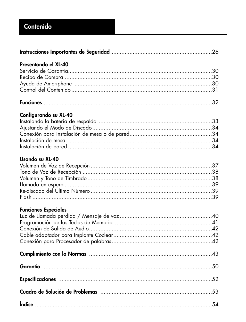 Ameriphone XL-40 User Manual | Page 31 / 88