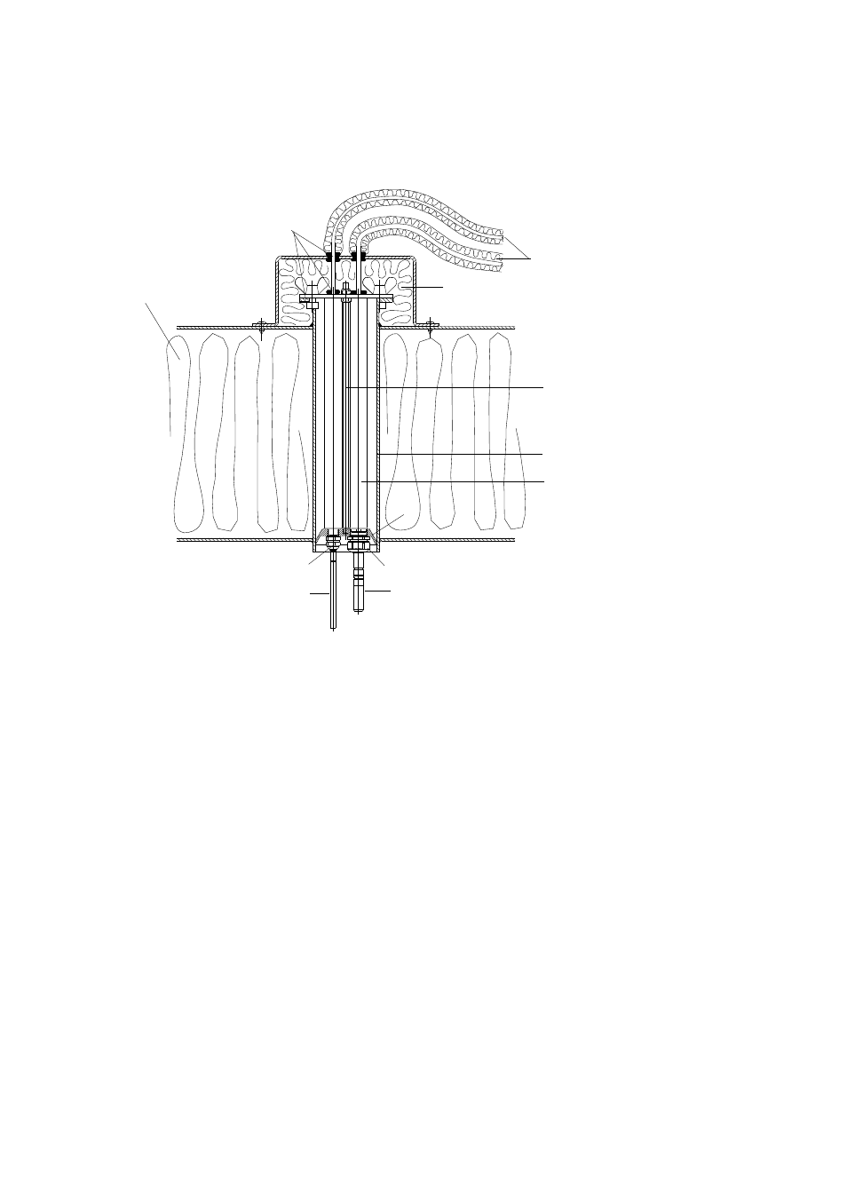 Example of installation through roof, Figure 101, Example of installation through roof on pa | Vaisala HMT330 User Manual | Page 193 / 209