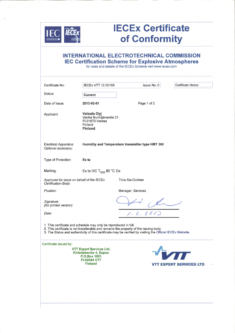 Vaisala HMT360 User Manual | Page 42 / 63