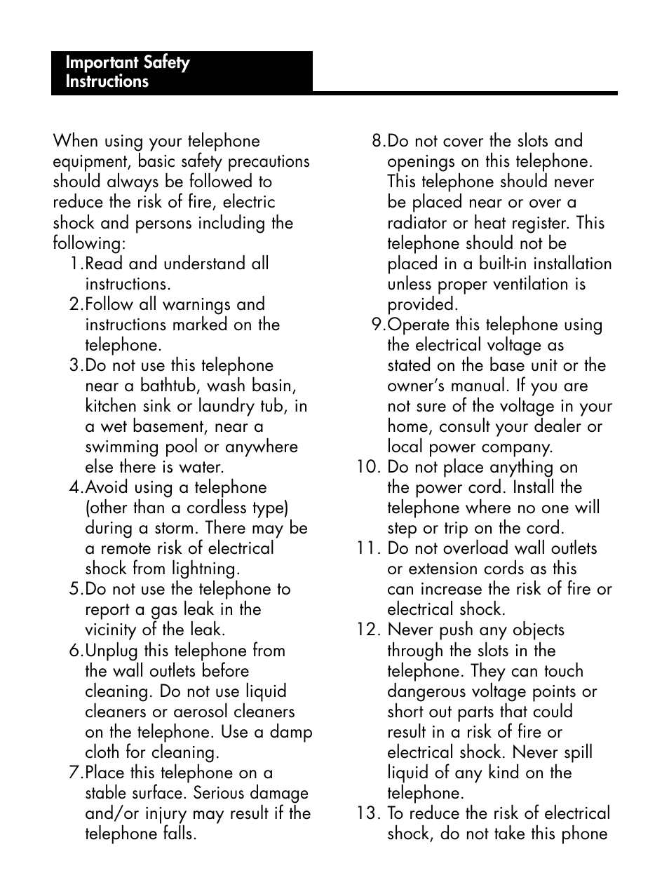 Ameriphone DIALOGUE XL 30 User Manual | Page 3 / 28