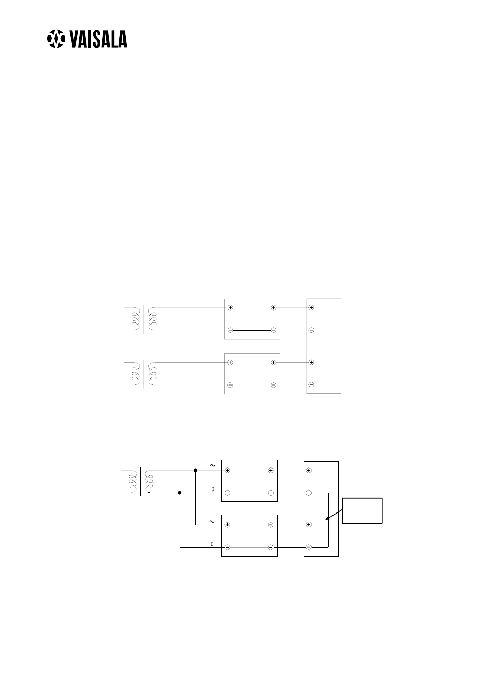Power supply requirements, Connection to an ac supply | Vaisala GMM20W User Manual | Page 3 / 5