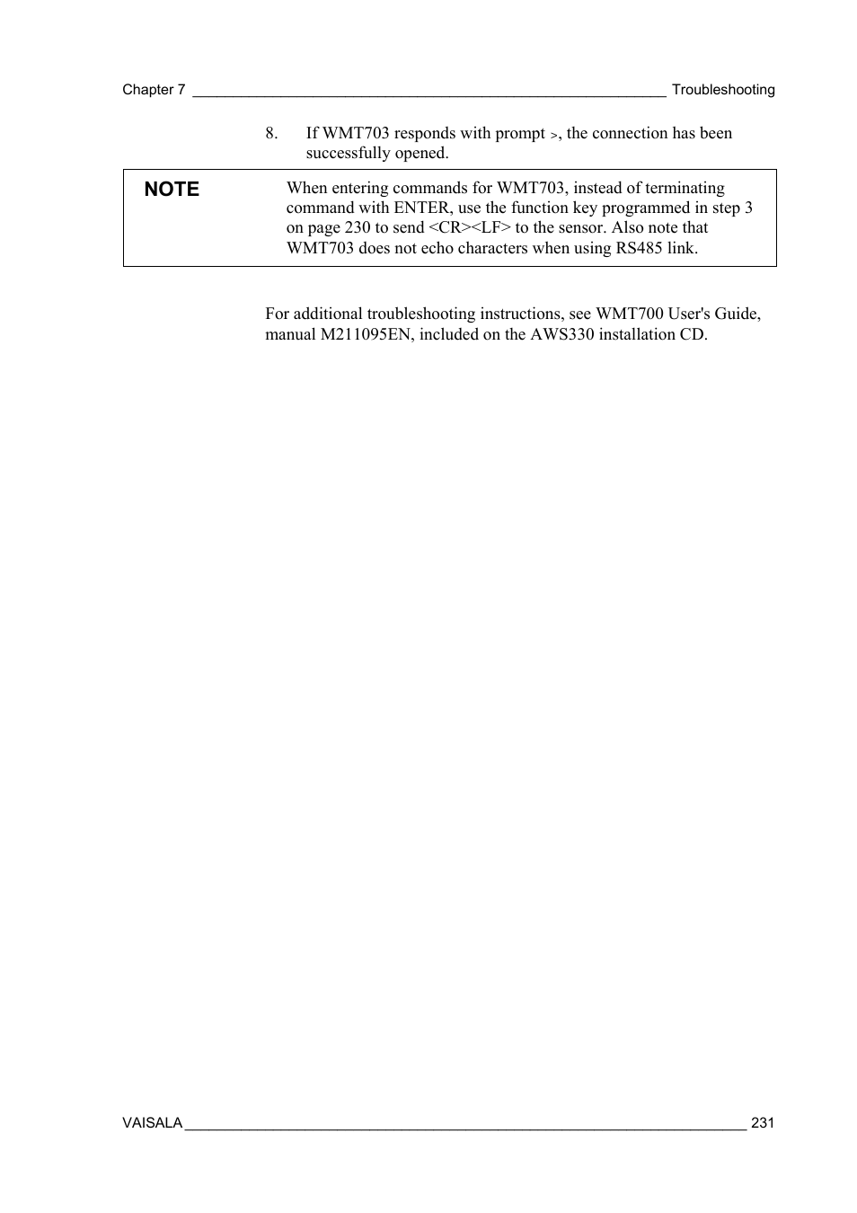 Vaisala AWS330 User Manual | Page 233 / 296