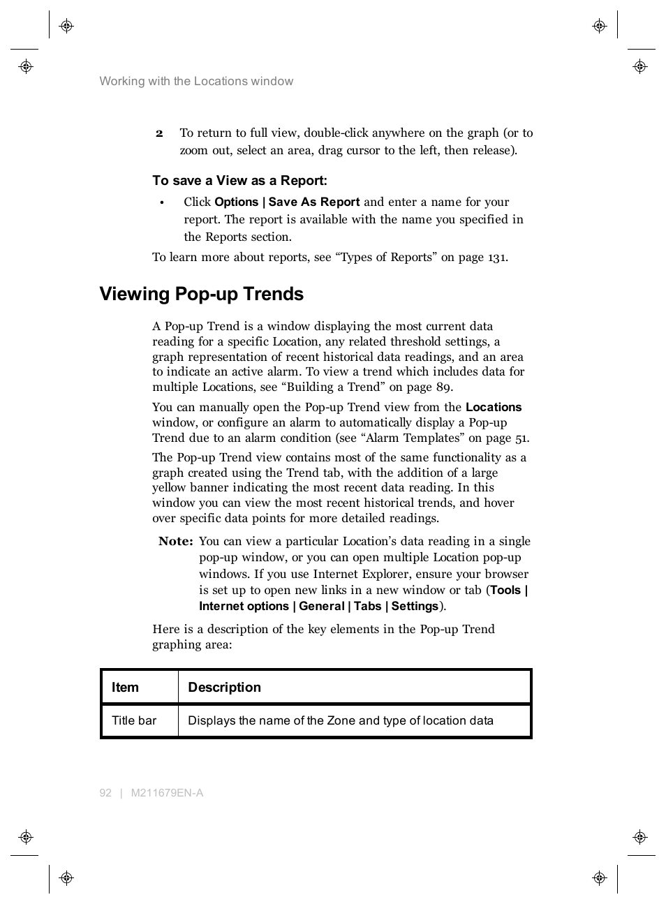 Viewing pop-up trends | Vaisala viewLinc 4.3 User Manual | Page 100 / 206