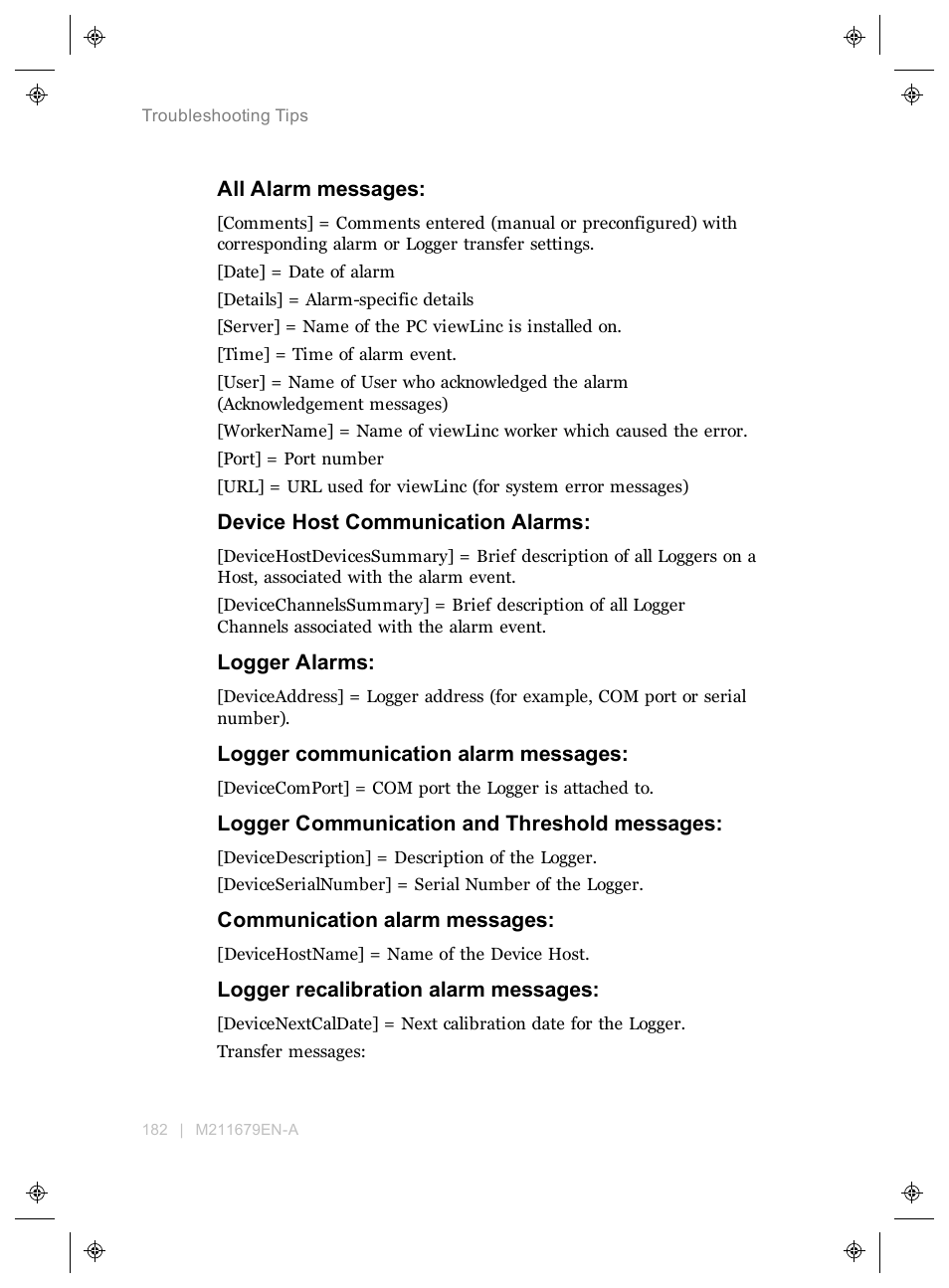 Vaisala viewLinc 4.3 User Manual | Page 190 / 206