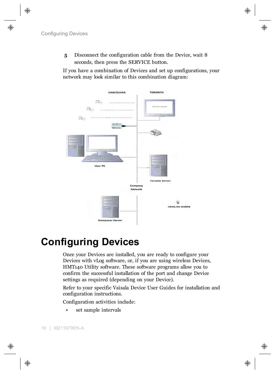 Configuring devices | Vaisala viewLinc 4.3 User Manual | Page 24 / 206