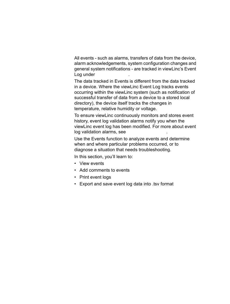 Chapter 7: events 113, Chapter 7: events, See chapter 7: events | Vaisala viewLinc-4.1-M211518 User Manual | Page 121 / 175
