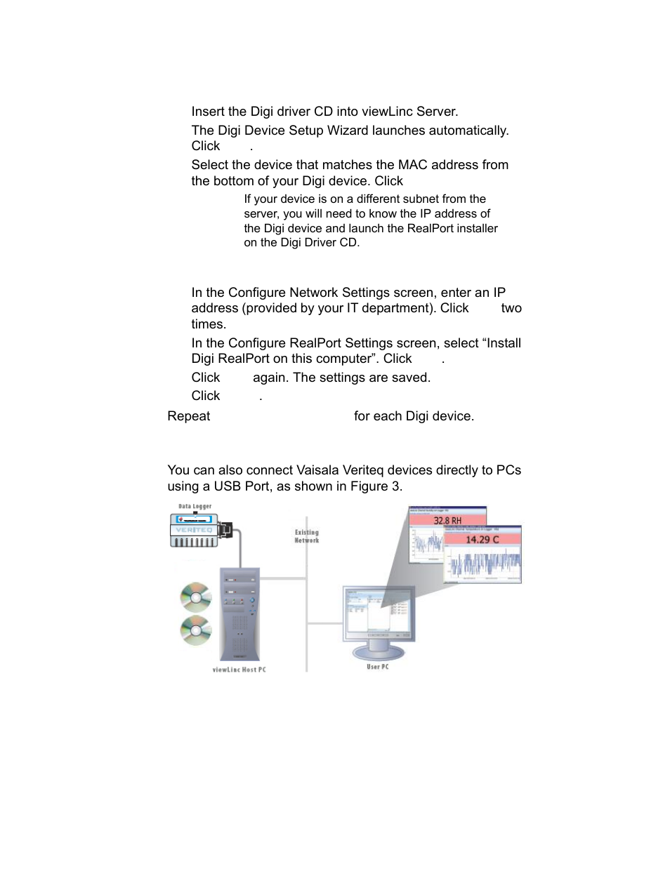 Method 3: using usb port | Vaisala viewLinc-4.1-M211518 User Manual | Page 24 / 175