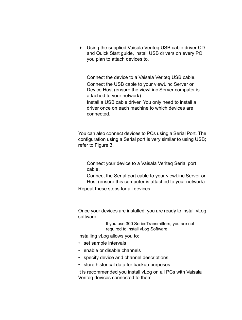 Installing vlog software, Method 4: using serial port | Vaisala viewLinc-4.1-M211518 User Manual | Page 25 / 175