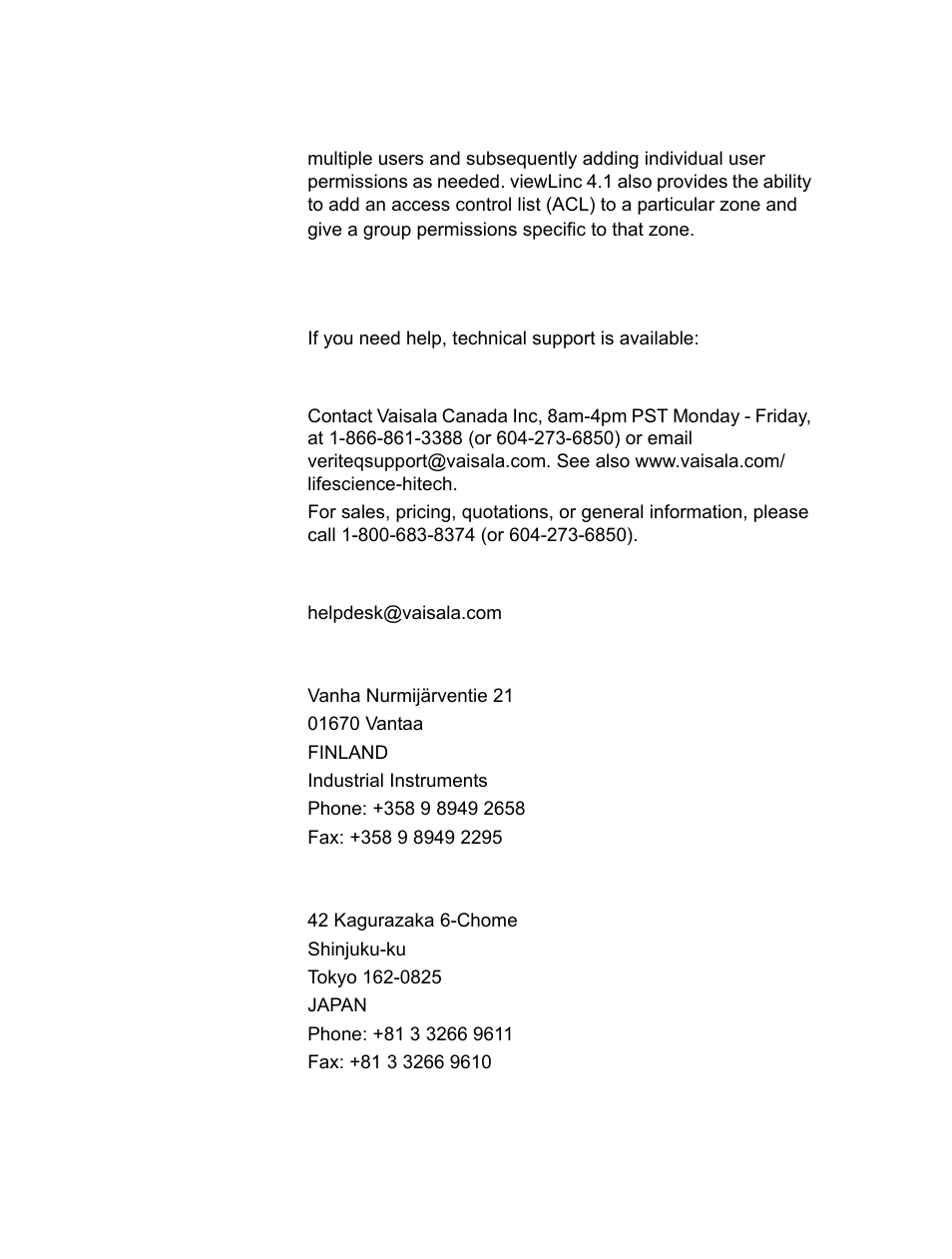 Getting help | Vaisala viewLinc-4.1-M211518 User Manual | Page 31 / 175