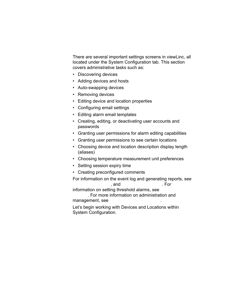 Chapter 3: system settings | Vaisala viewLinc-4.1-M211518 User Manual | Page 50 / 175