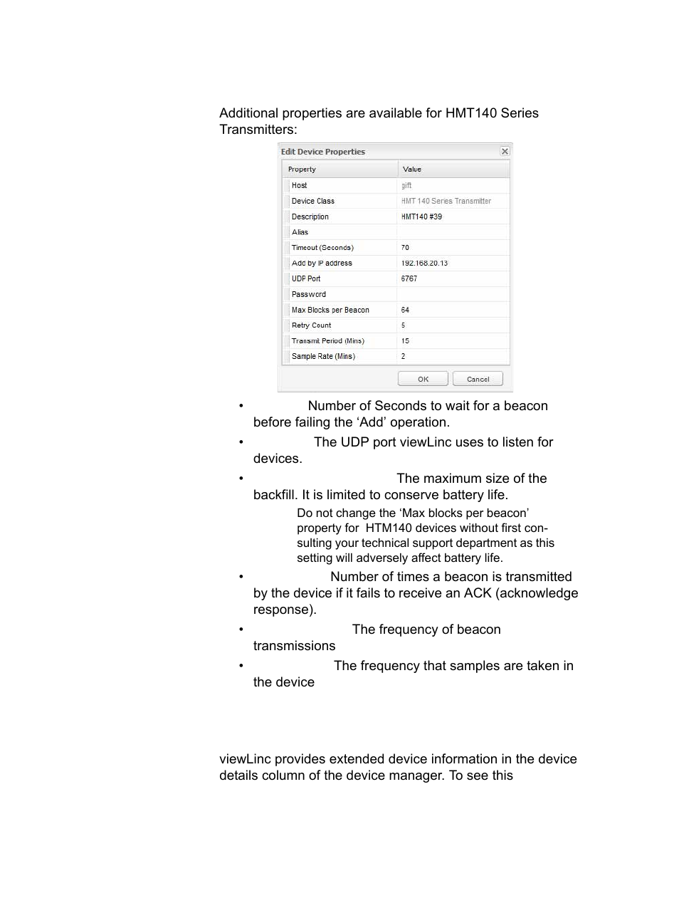 Viewing device details 47, Viewing device details | Vaisala viewLinc-4.1-M211518 User Manual | Page 58 / 175