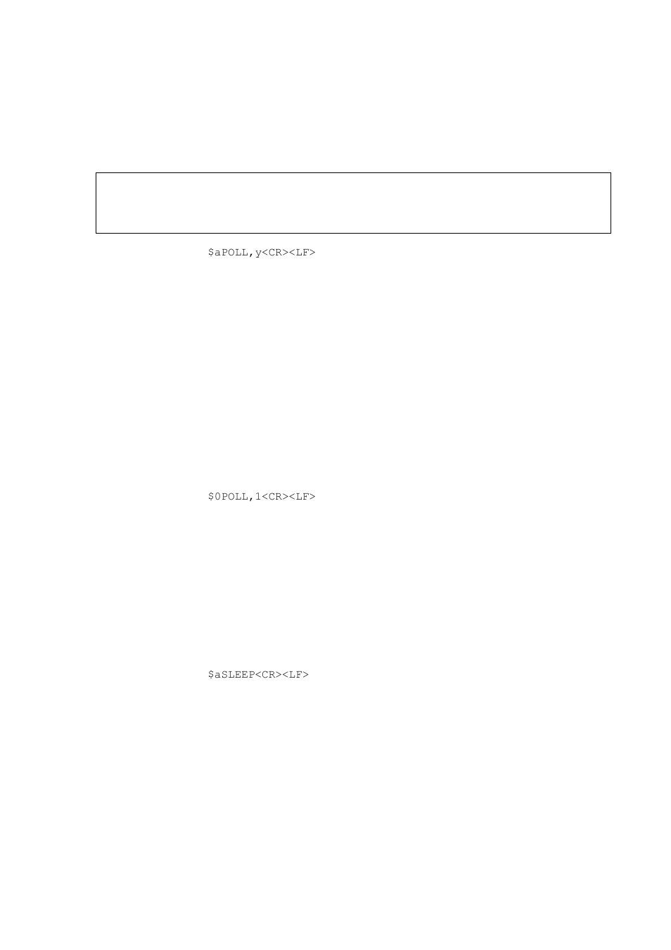 Poll — poll data, Sleep — enter low-power mode | Vaisala WMT700 User Manual | Page 139 / 221