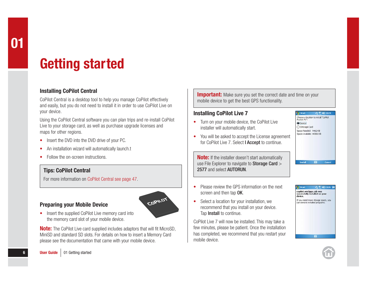 Getting started | ALK Technologies COPILOT LIVE 7 User Manual | Page 6 / 56