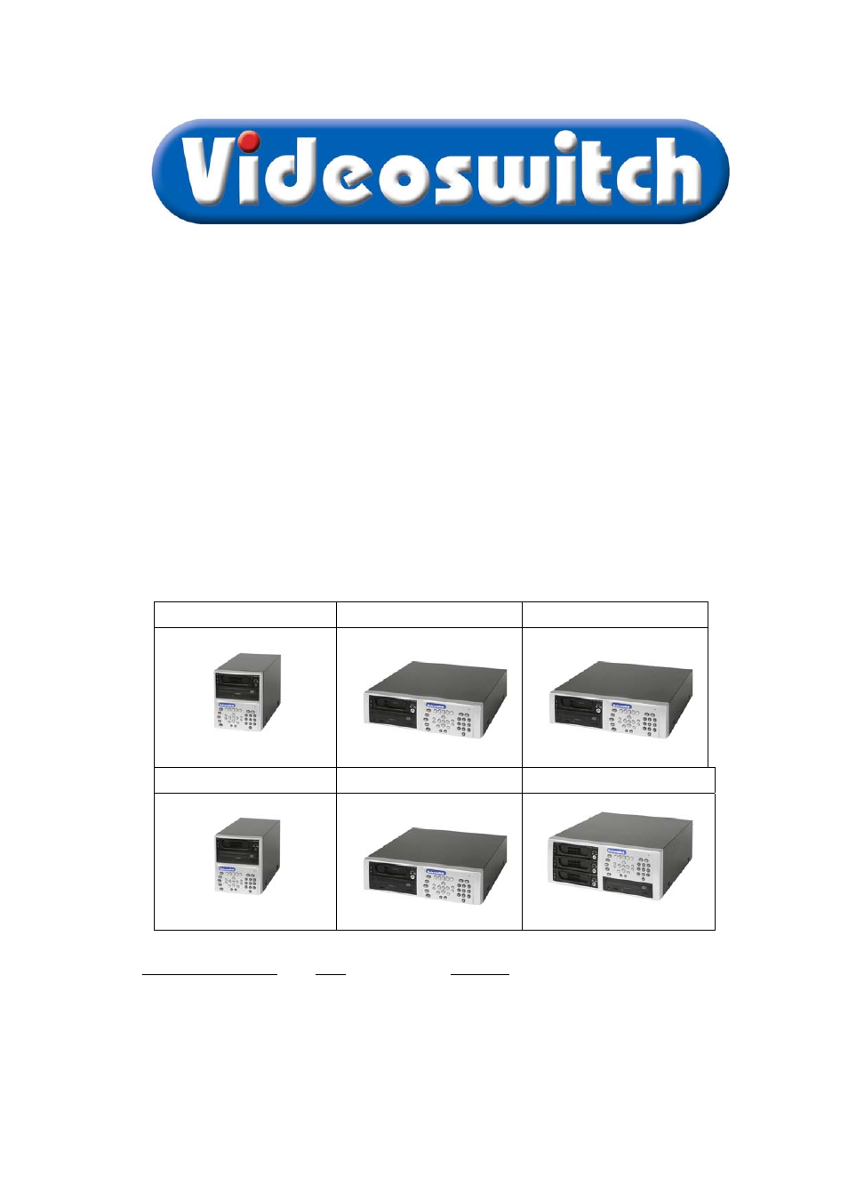 Videoswitch Vi605 User Manual | 73 pages