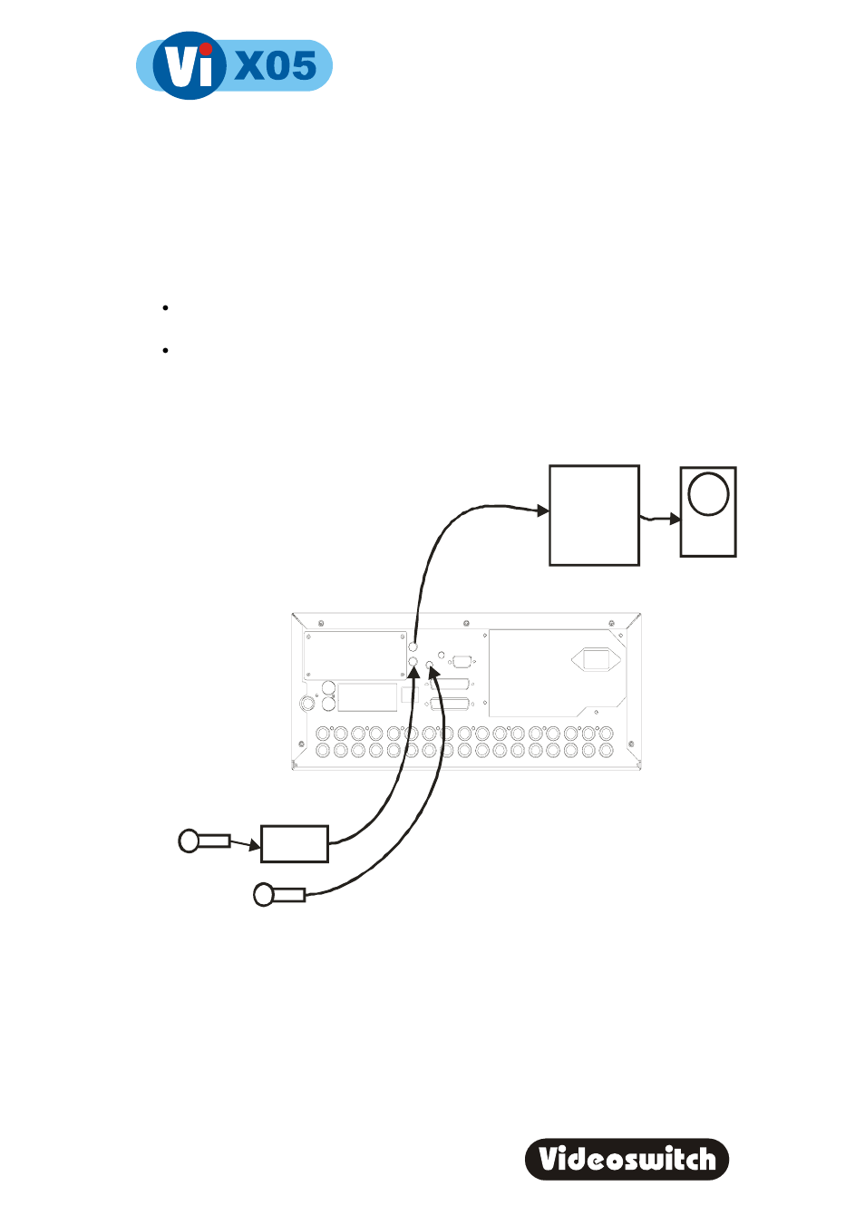 10 connections, Digital recorder, 1 audio | Vix05 | Videoswitch Vi605 User Manual | Page 55 / 73