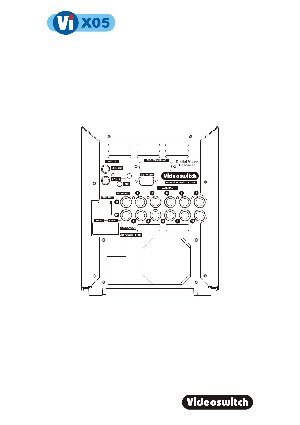 Digital recorder, 2 connecting up the vi205 | Videoswitch Vi605 User Manual | Page 7 / 73