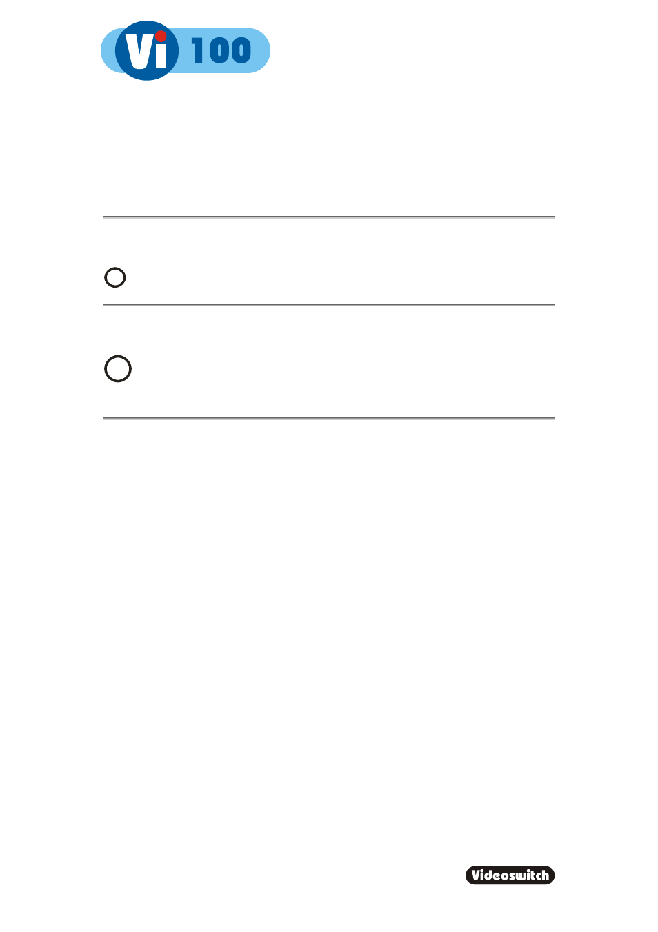 Digital recorder, 2 log-off | Videoswitch Vi100 User Manual | Page 19 / 37