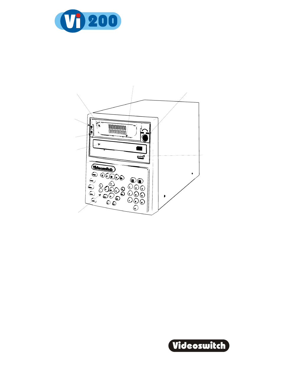 1 start here, Digital recorder | Videoswitch Vi200 User Manual | Page 7 / 55