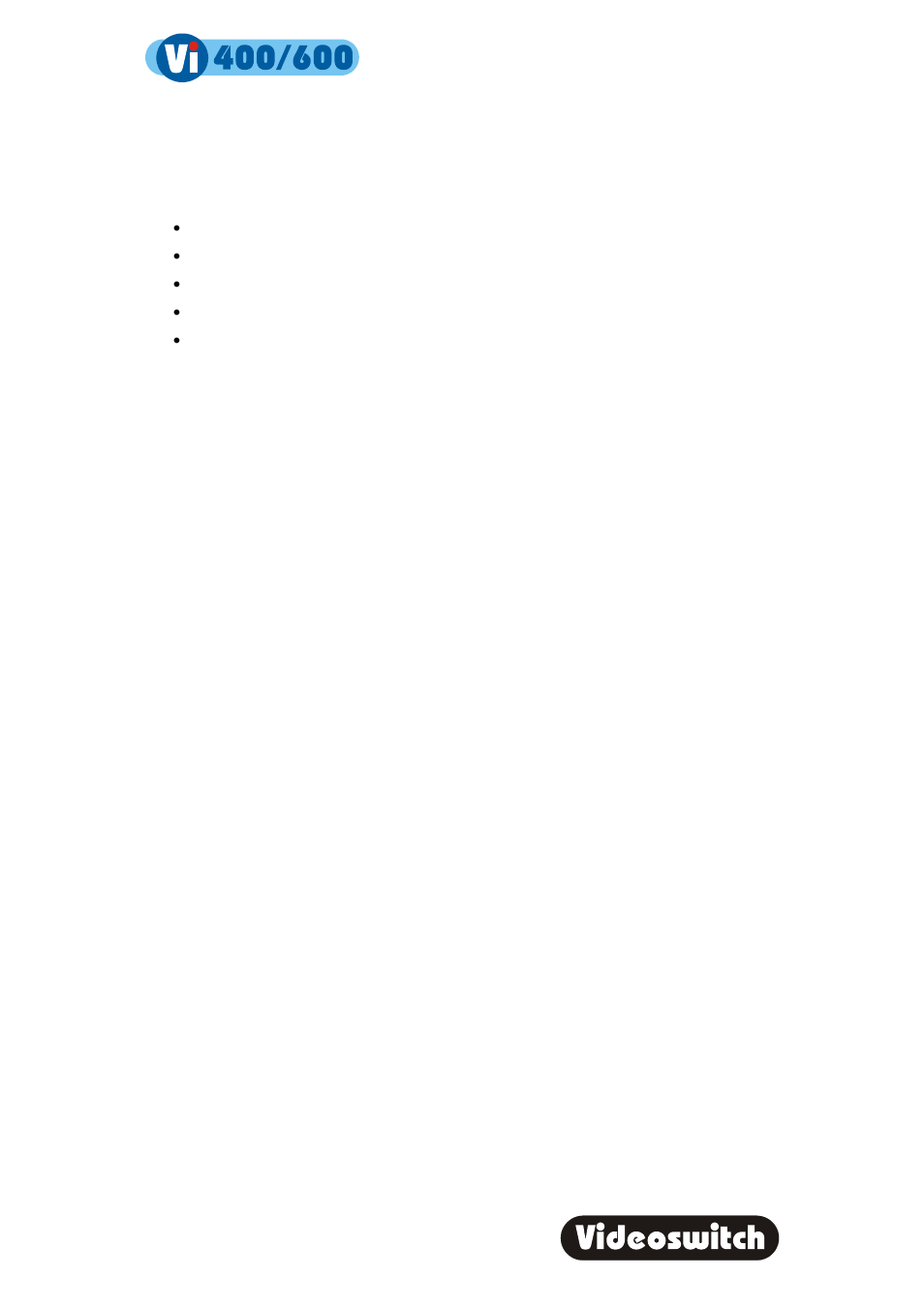 Digital recorder | Videoswitch Vi600 User Manual | Page 35 / 70