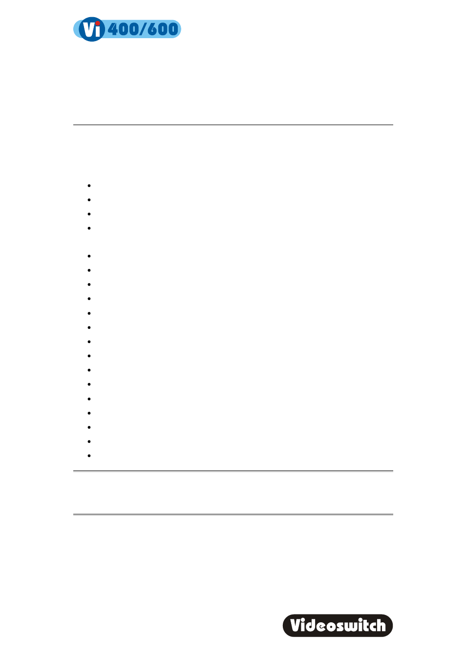 Digital recorder, Configuration | Videoswitch Vi600 User Manual | Page 46 / 70