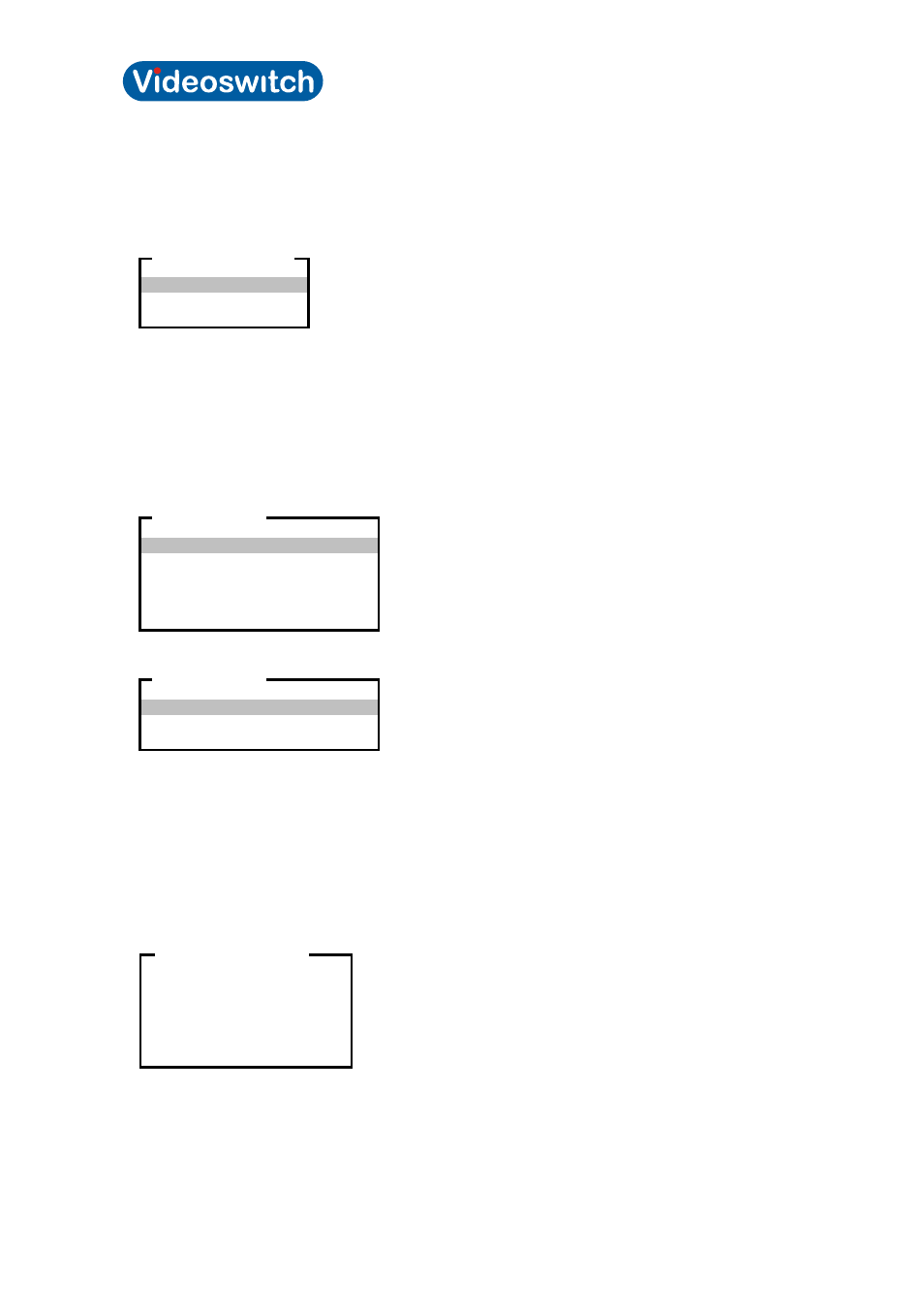 Vi-poscon installation guide, 4 setting the currency format, 5 setting the printer type | 6 displaying the software version, 7 setting the unit status | Videoswitch Vi-POSCON User Manual | Page 22 / 41