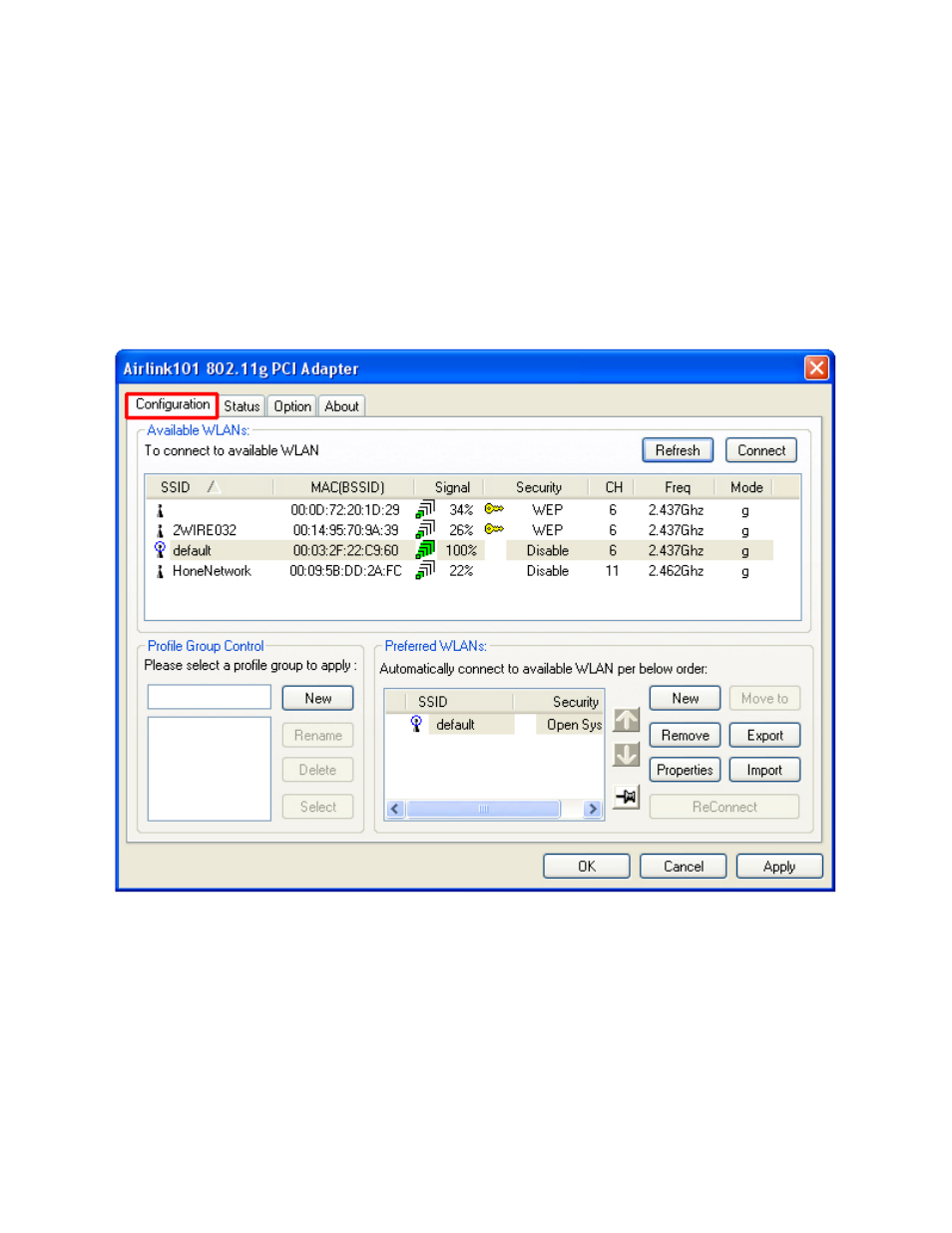 Configure the wlan monitor | Airlink101 AWLH3026T User Manual | Page 13 / 23