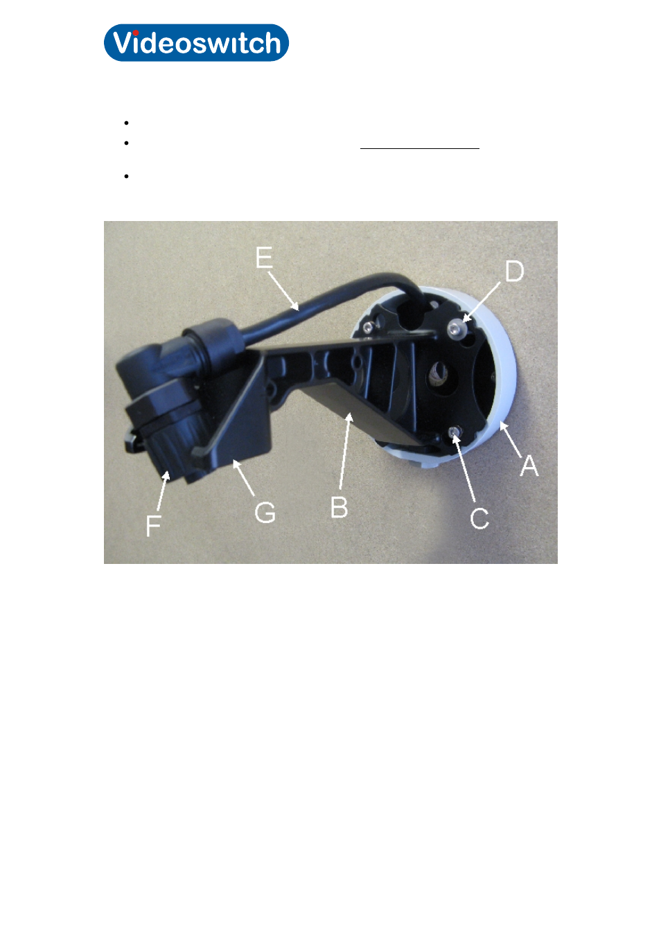 Cmor dome, 2 securing the bracket | Videoswitch CMOR D2 Dome User Manual | Page 16 / 38