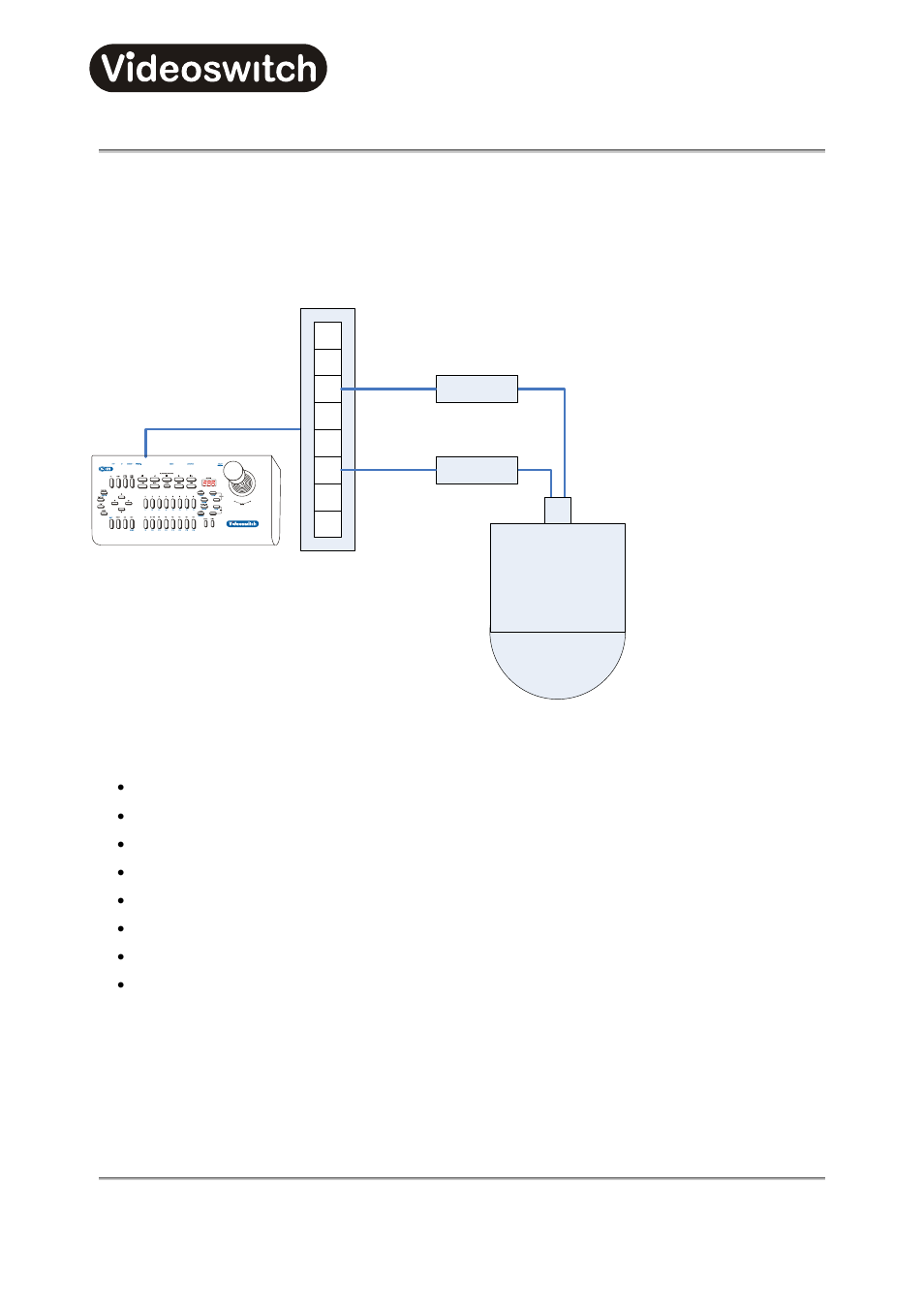 17 protocol 12 - borsatec, 1 connections, 2 supported functions | 3 joystick operation, 1 pan & tilt, Connections, Supported functions, Joystick operation, Vi-k2/vi-k3 universal keyboard | Videoswitch Vi-K3 User Manual | Page 70 / 110