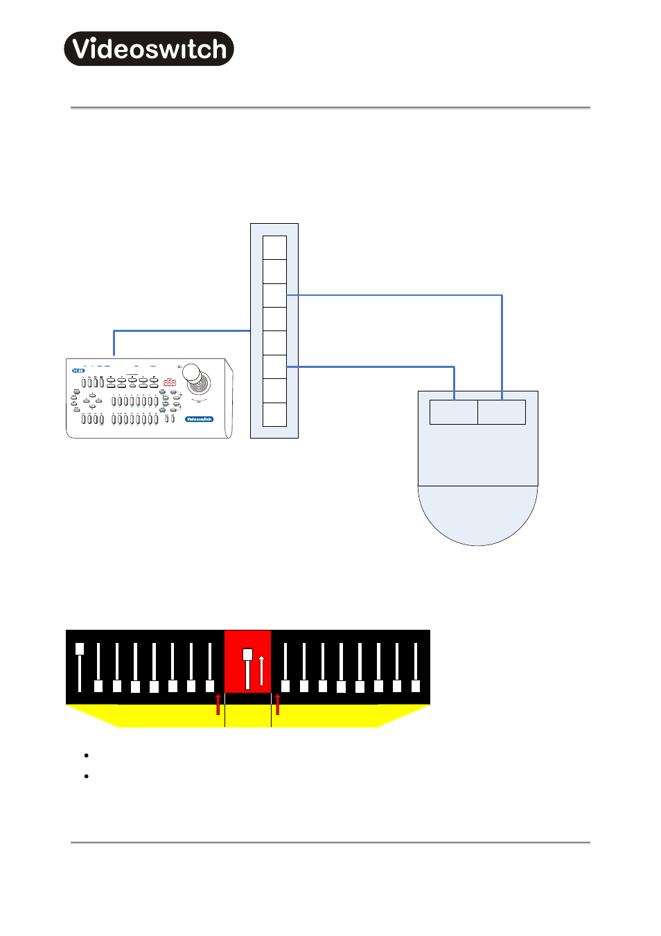 19 protocol 14 - pelco-d (2400 baud), 1 connections, 2 settings | 1 switch settings, Connections, Settings, Vi-k2/vi-k3 universal keyboard | Videoswitch Vi-K3 User Manual | Page 78 / 110