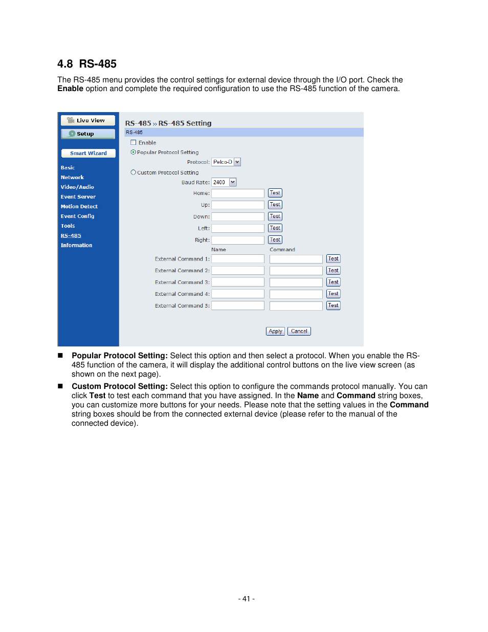 8 rs-485 | Airlink101 AIC1620W User Manual | Page 42 / 76