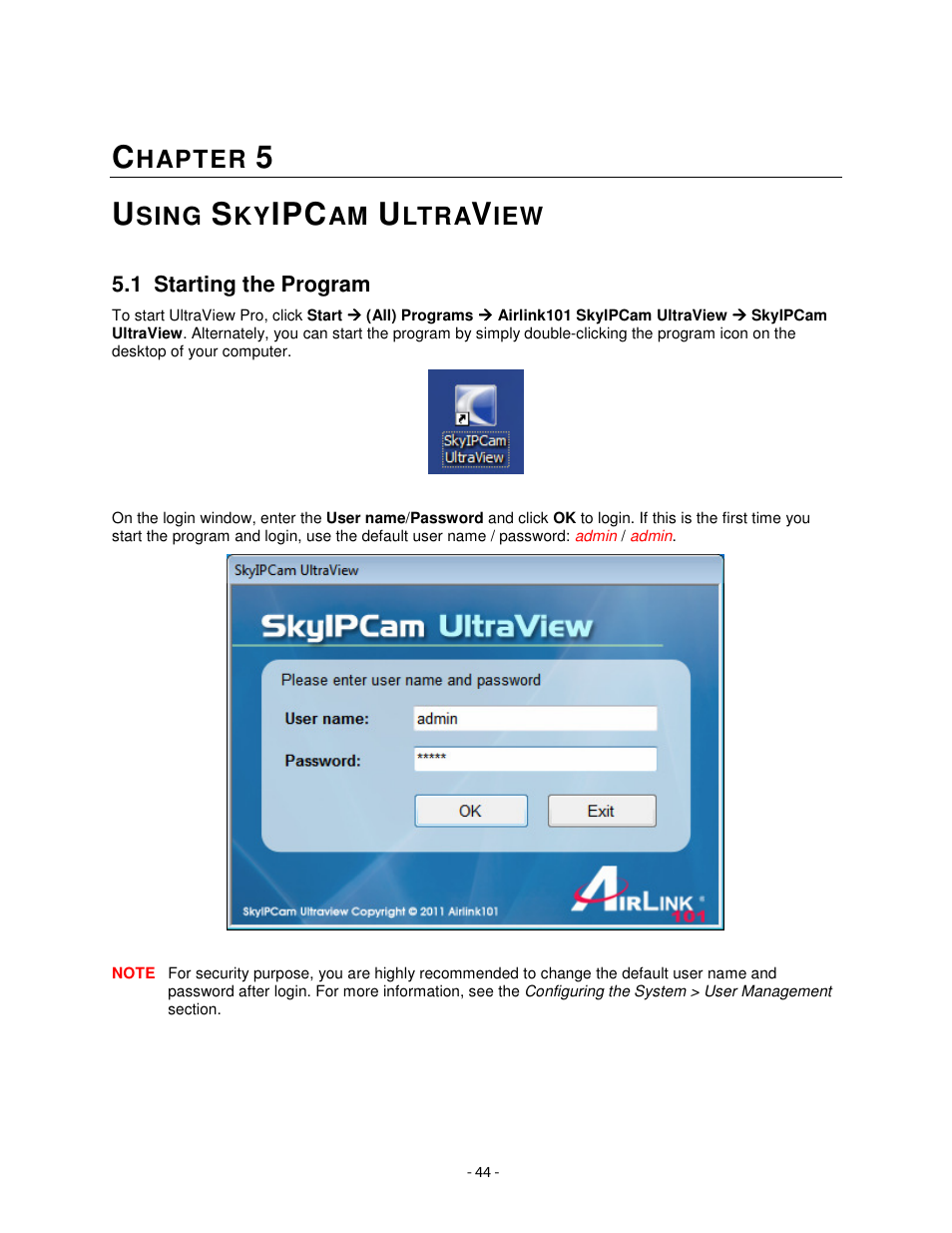 Hapter, Sing, Ltra | Airlink101 AIC1620W User Manual | Page 45 / 76