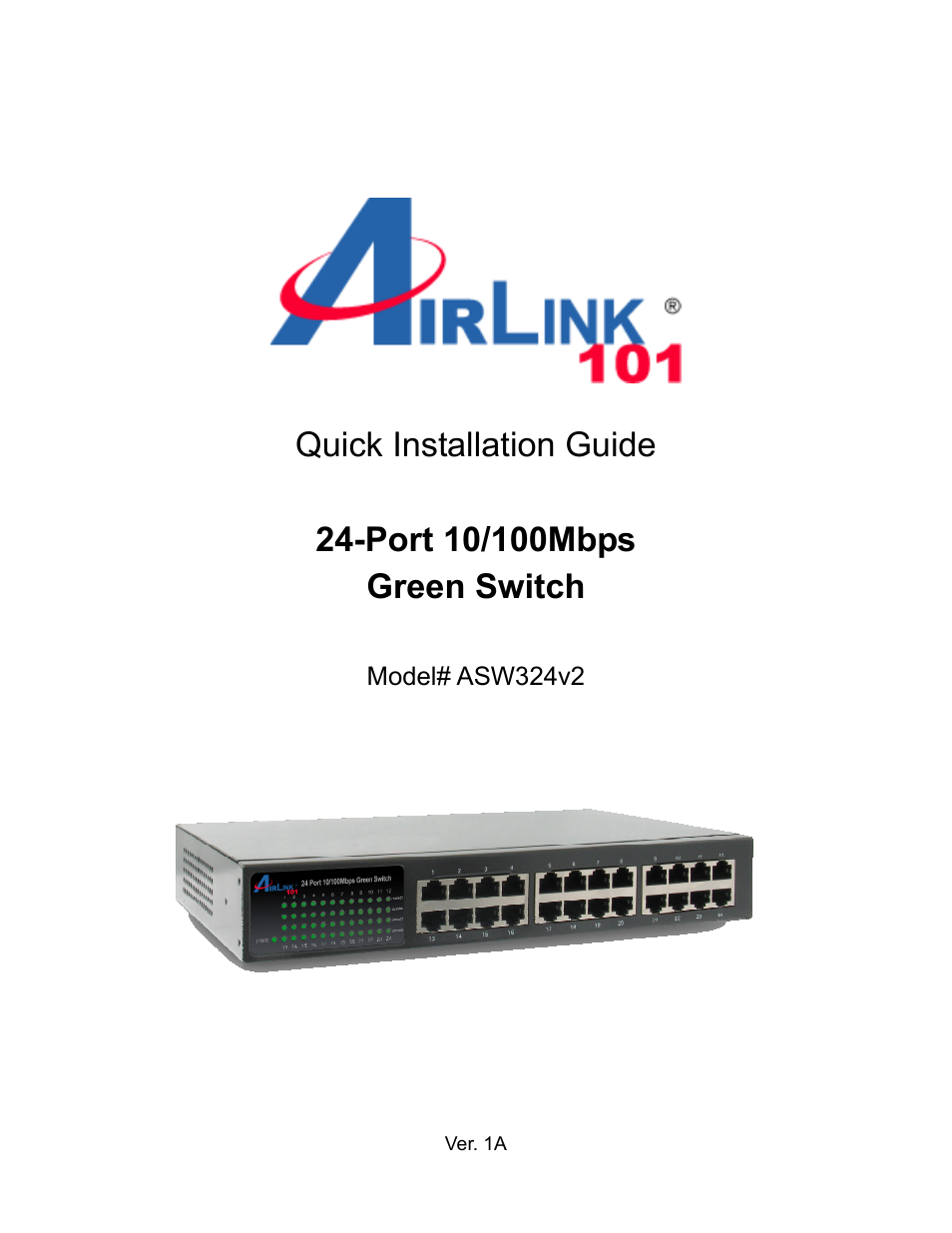 Airlink101 ASW324V2 User Manual | 13 pages
