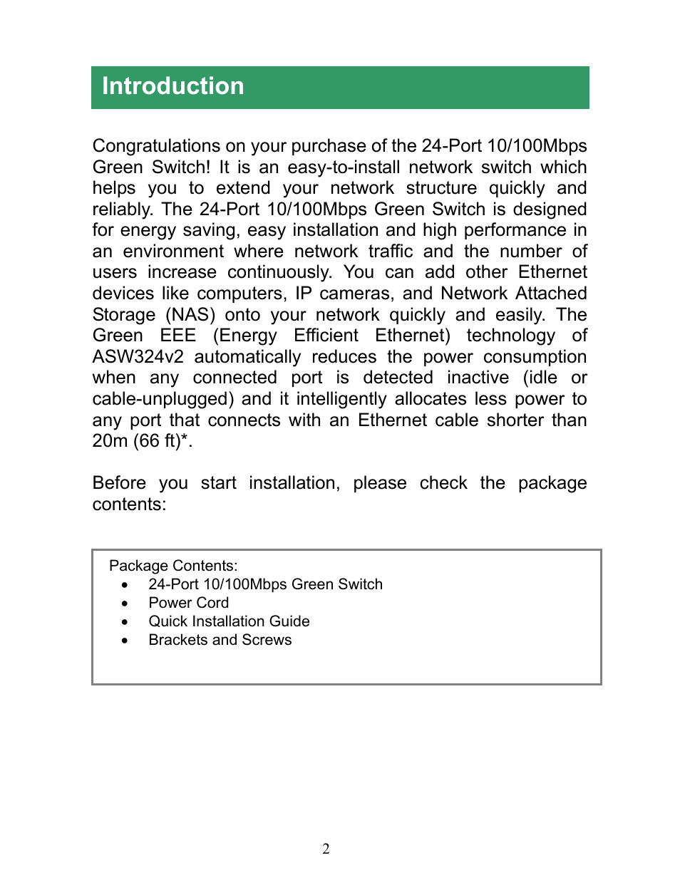 Introduction | Airlink101 ASW324V2 User Manual | Page 3 / 13