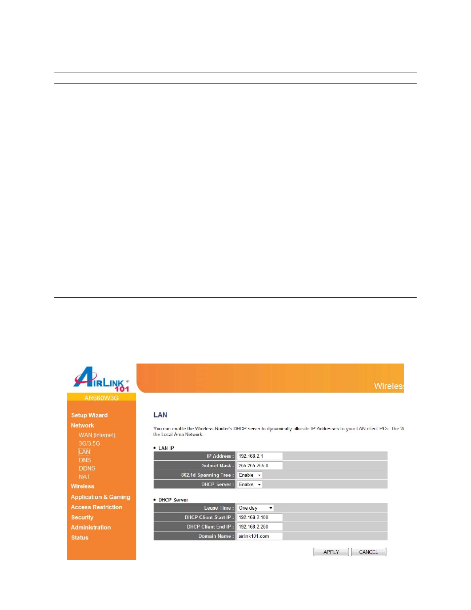 3 lan | Airlink101 AR660W3G User Manual | Page 29 / 76