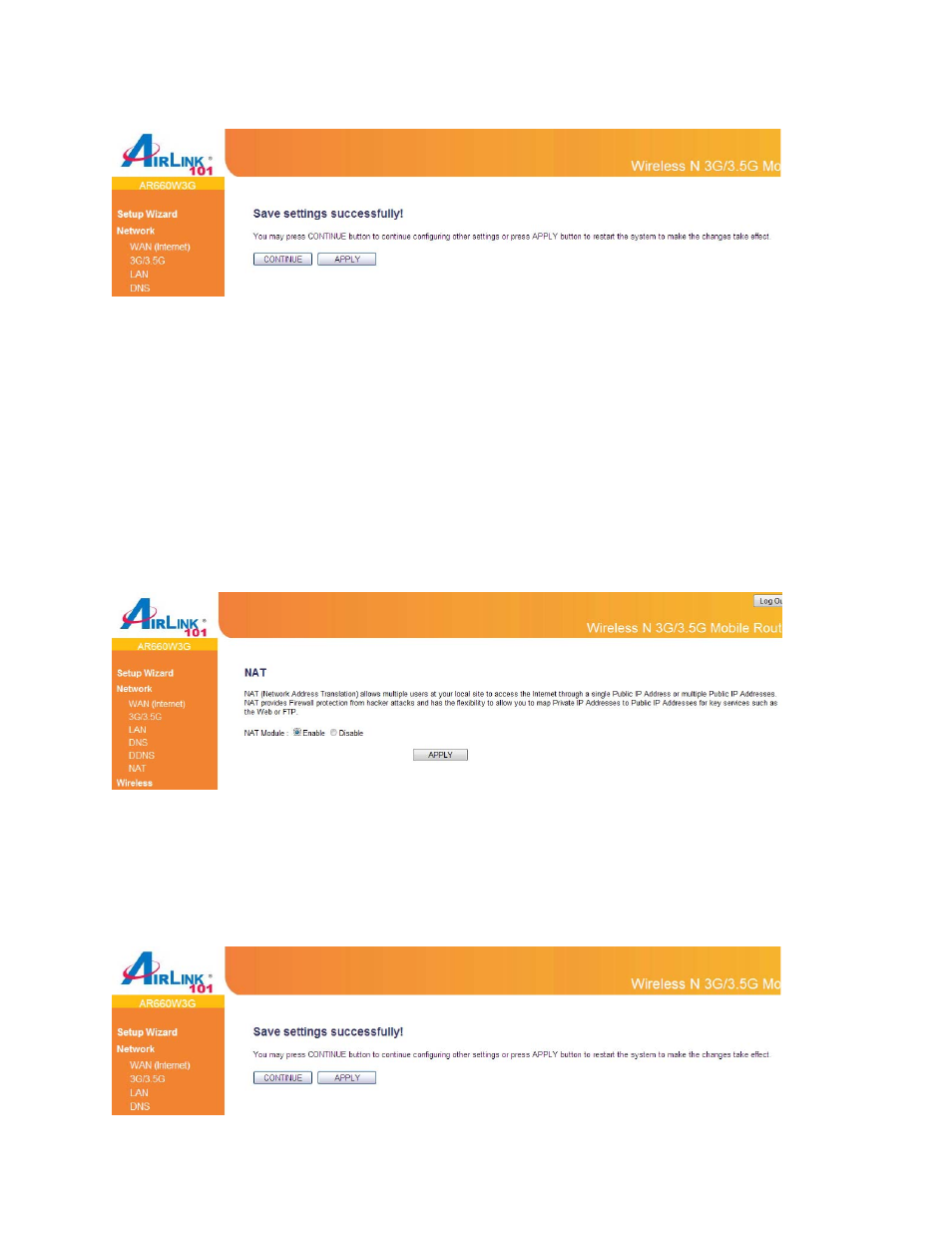 6 nat | Airlink101 AR660W3G User Manual | Page 34 / 76