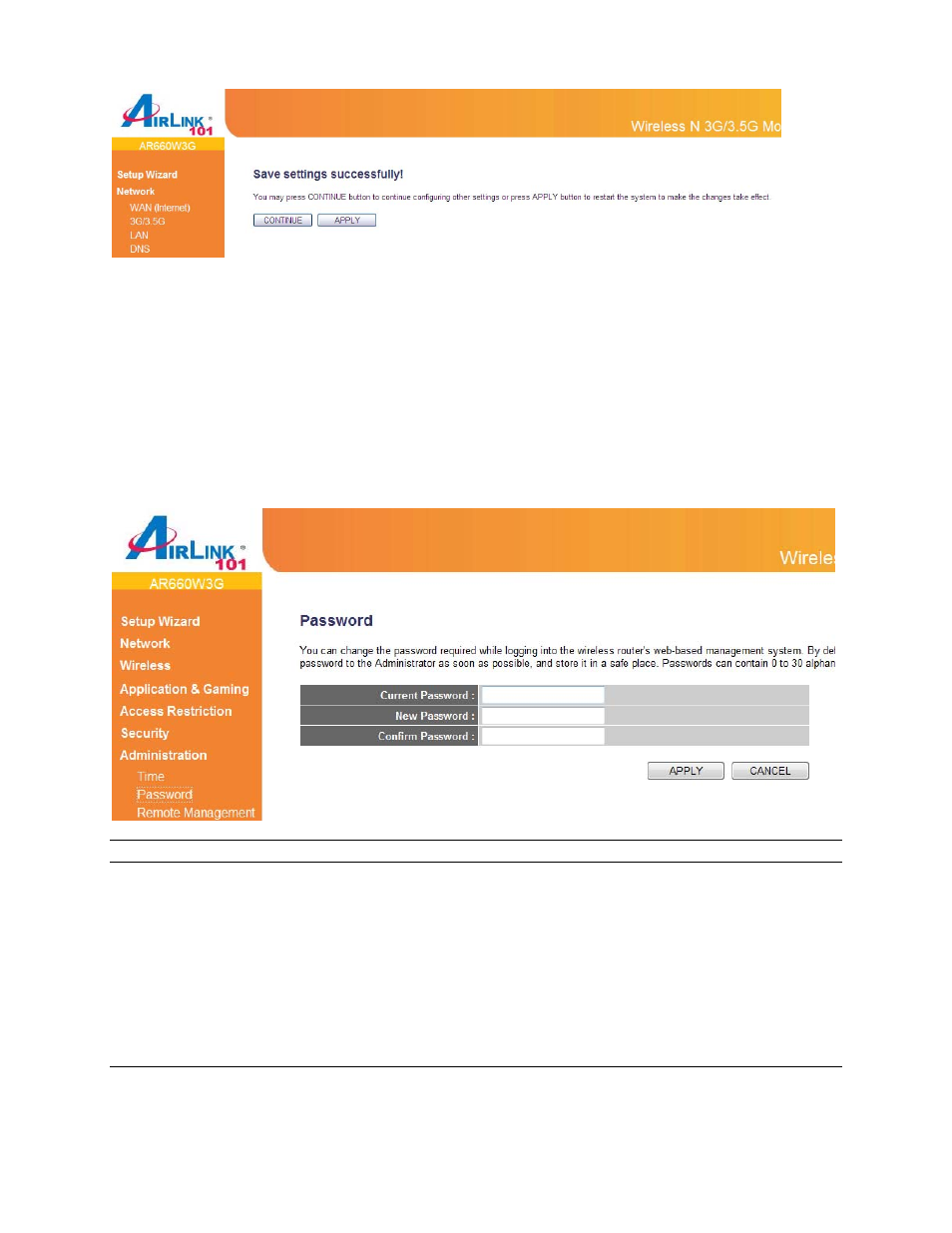 2 password | Airlink101 AR660W3G User Manual | Page 66 / 76