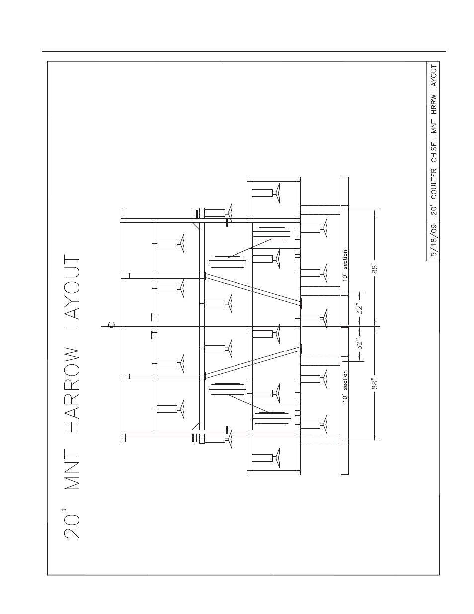 20' mounted harrow layout, 20’ mounted harrow layout -25 | Summers Disk-Chisel User Manual | Page 107 / 119