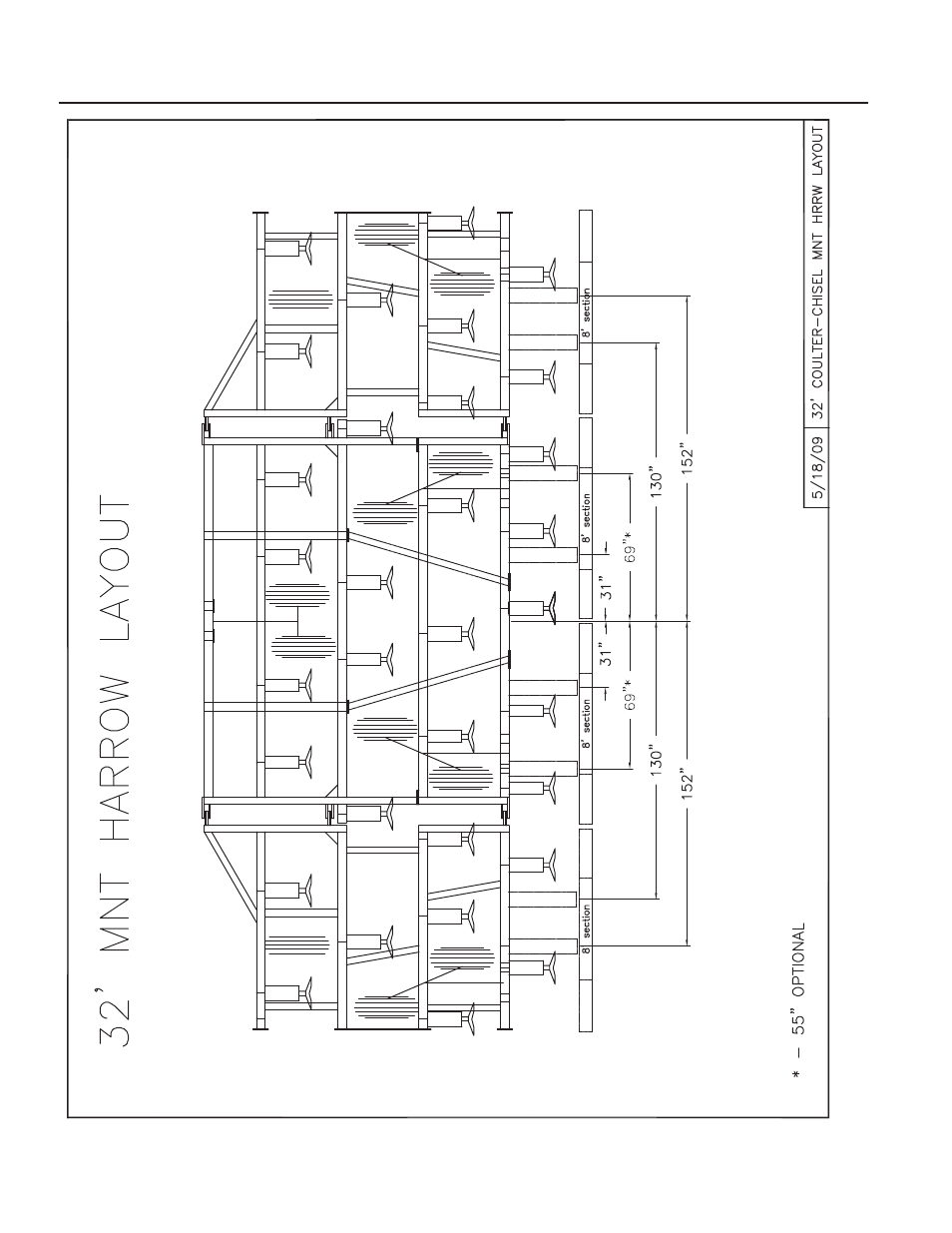 32' mounted harrow layout, 32’ mounted harrow layout -26 | Summers Disk-Chisel User Manual | Page 108 / 119