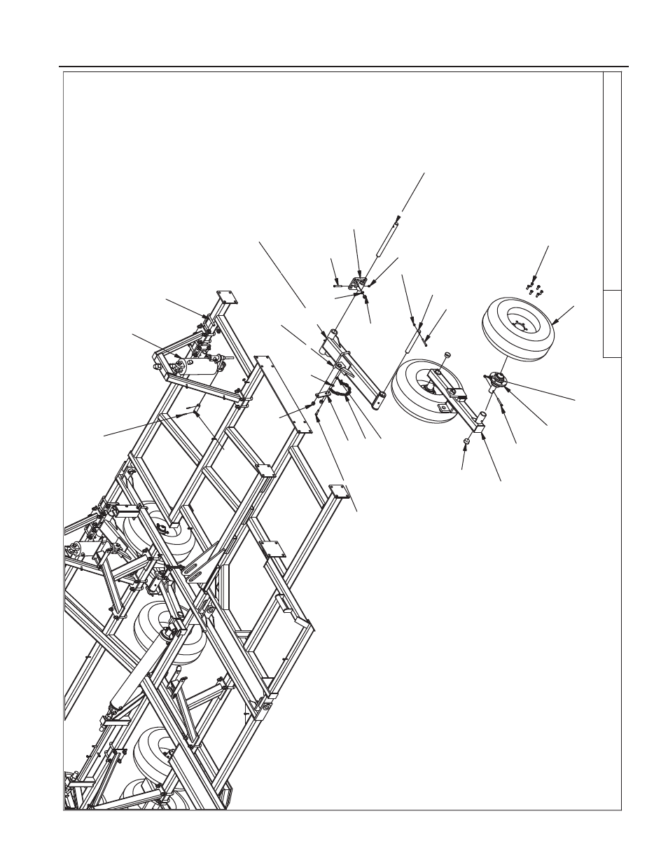 32'-36 ' wing transport, 36’ wing extension assembly and gauge wheel -11 | Summers Disk-Chisel User Manual | Page 93 / 119