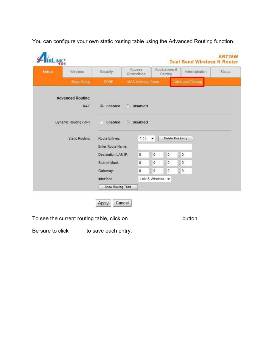 Airlink101 AR725W User Manual | Page 18 / 64