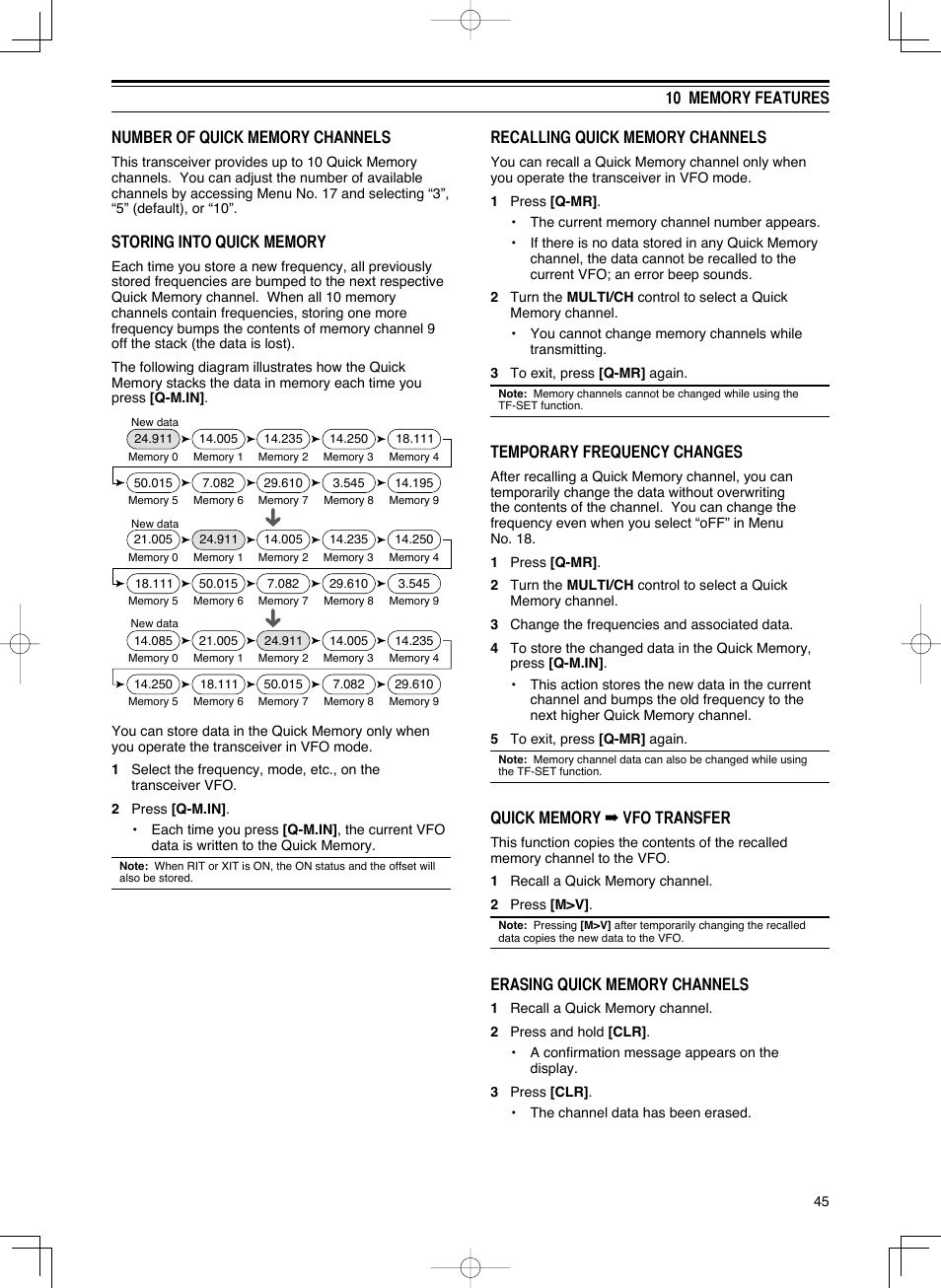 Temporary frequency changes | Kenwood TS-590S User Manual | Page 53 / 92